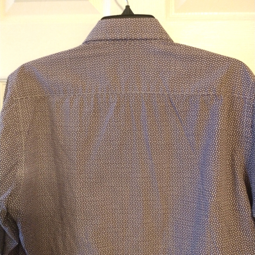 Indochino Button Front Patterned Cotton Shirt - Picture 2 of 4